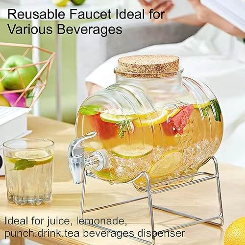 Miniatura 3 de joaoxoko Grifo para dispensador de bebidas, paquete de 2 grifos de repuesto para dispensadores de bebidas, grifos plateados para cubos de 2 galones,