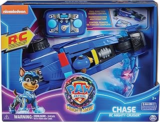 PAW Patrol: The Mighty Movie RC Police Car with Chase in Driver's Seat Remote Controlled Suitable for Children Aged 3 Years and Up
