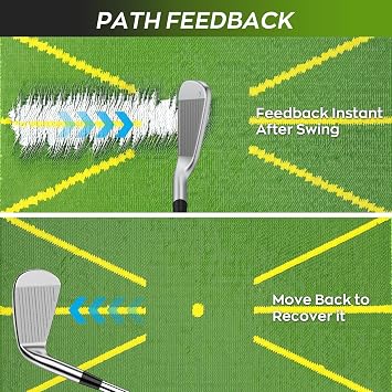 IMAYCC Golf Mat for Analysing Swing Path Training Indoor Outdoor for Adults/Children