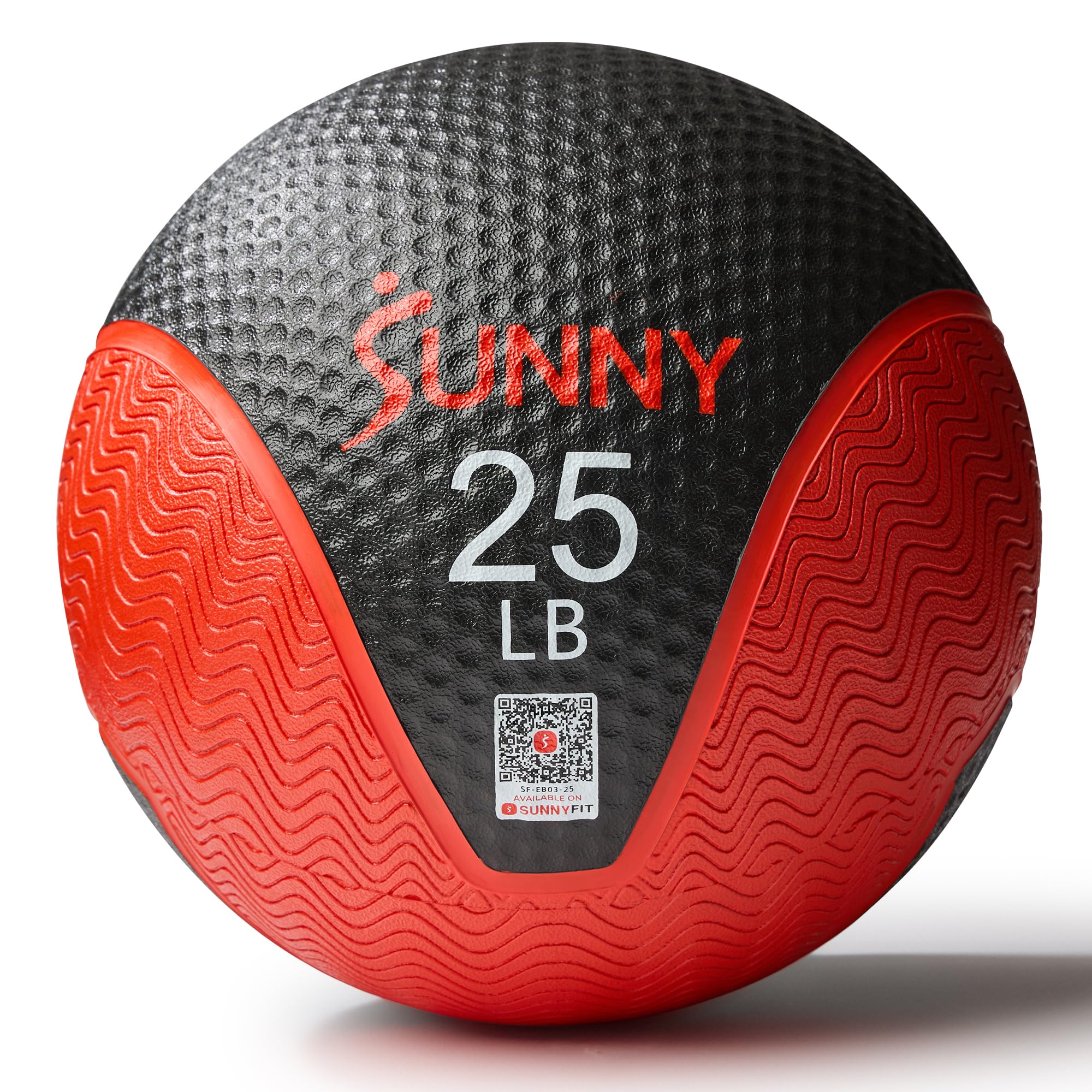 Sunny Health &amp; Fitness Medicine Ball with Premium Dual Textured Grip