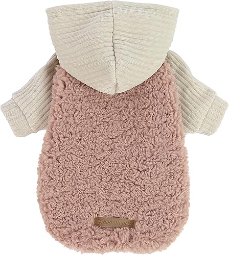 Miniatura 1 de Fitwarm - Abrigo térmico de terciopelo para perro, ropa de invierno para mascota hembra, chaqueta para mascotas, sudadera con capucha para gatos,