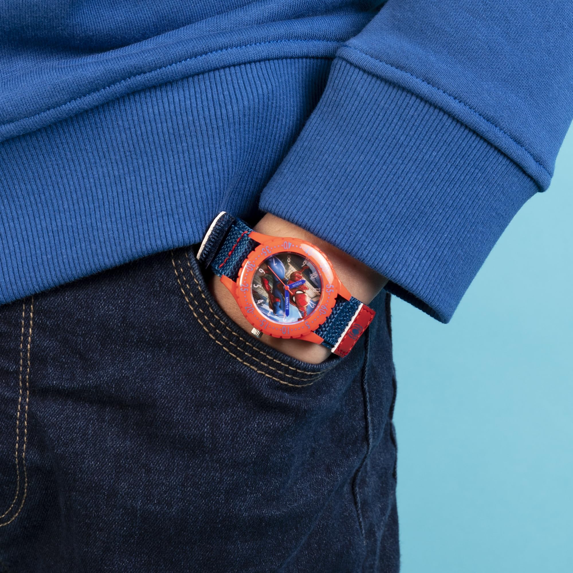Spiderman SPD3495 - Reloj analógico de Cuarzo para niños, Correa