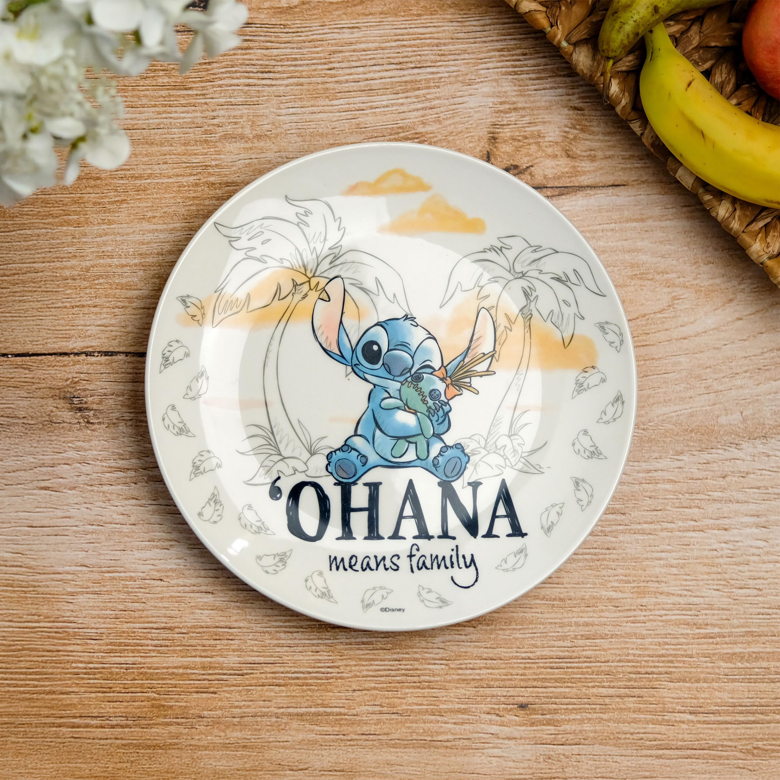 Elbenwald Lot d'assiettes – Différents motifs Le Seigneur des Anneaux, Lilo & Stitch et Star Wars en céramique (Lilo & Stitch)