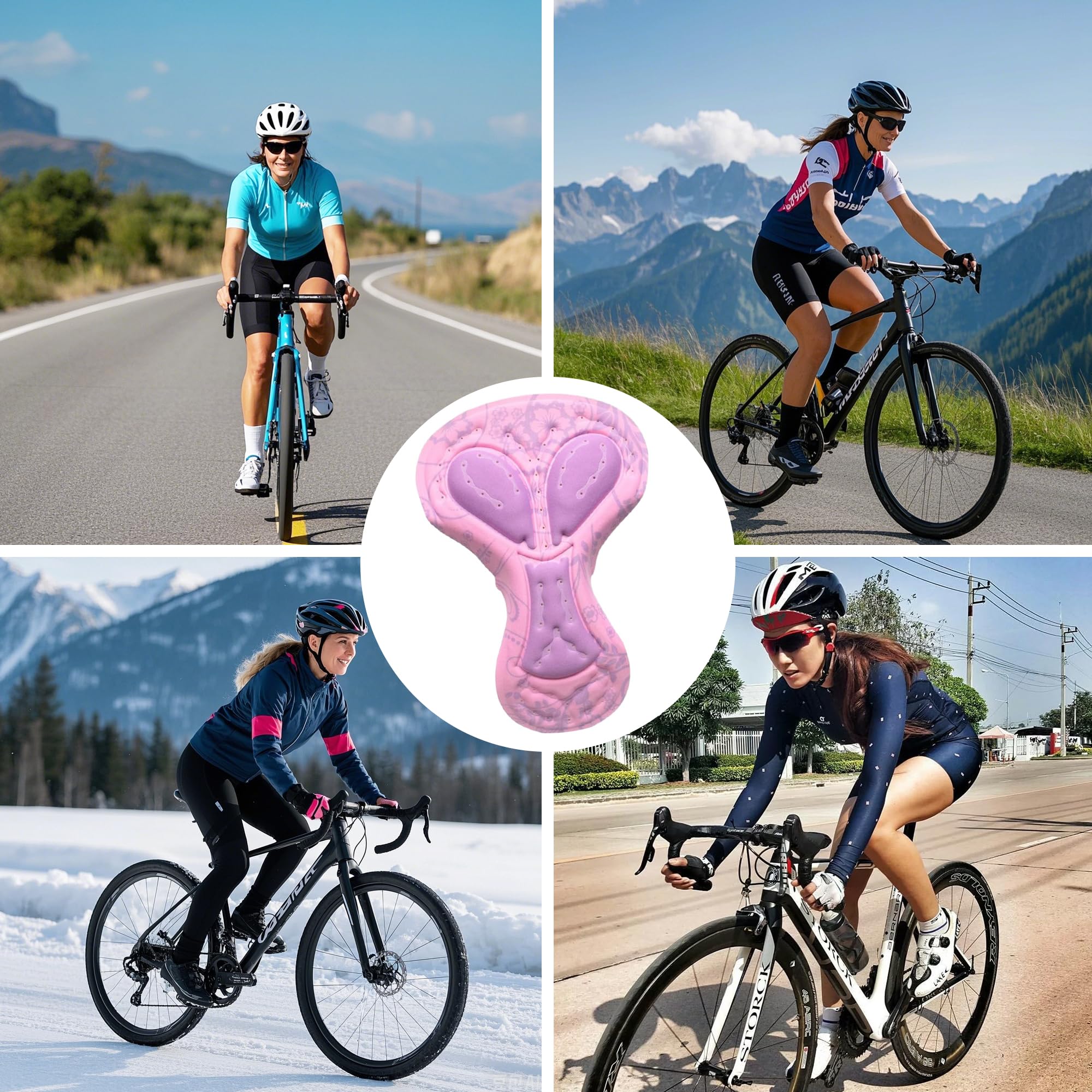 Fahrrad-Shorts-Pad Fahrrad Shorts Hose Kissen Pad Radhose Kissen Unterwäsche auspolstern Für Damen
