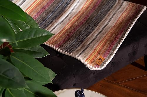 Miniatura 86 de Manta de alpaca hecha a mano de alta calidad Mantas de lana tamaño individual Manta de alpaca y algodón El mejor tamaño de manta de lana 64 x