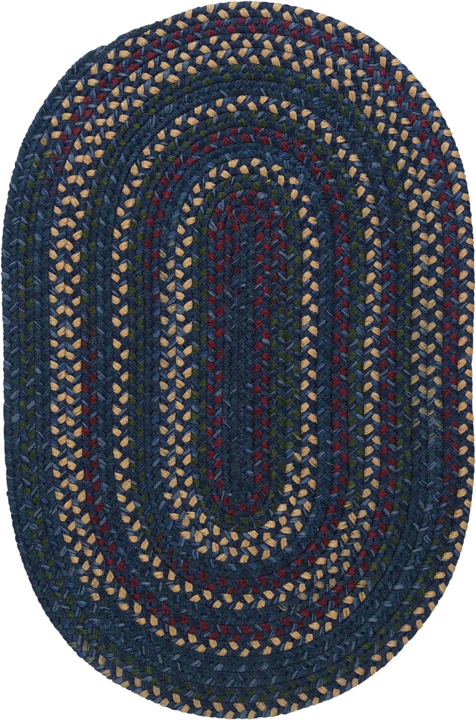 Midnight Rug, 4 by 6-Feet, Indigo