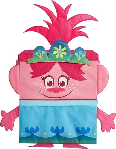 Miniatura 2 de Idea Nuova DreamWorks Trolls Poppy Figural - Juego de almacenamiento apilable de 2 piezas, rosa