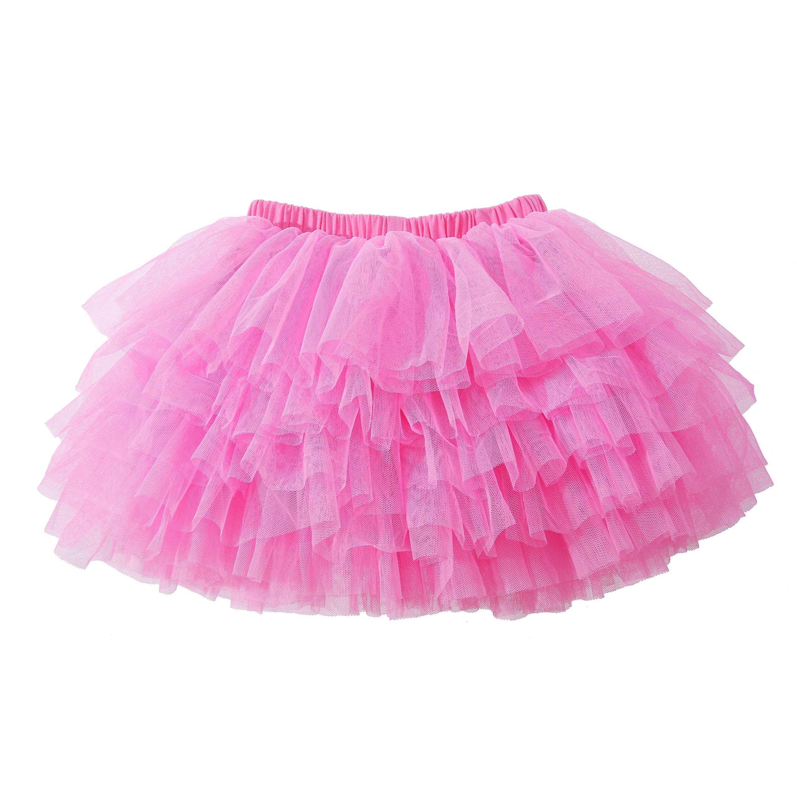 Gonna tutù per neonata 6 strati tulle gonne 1-8T