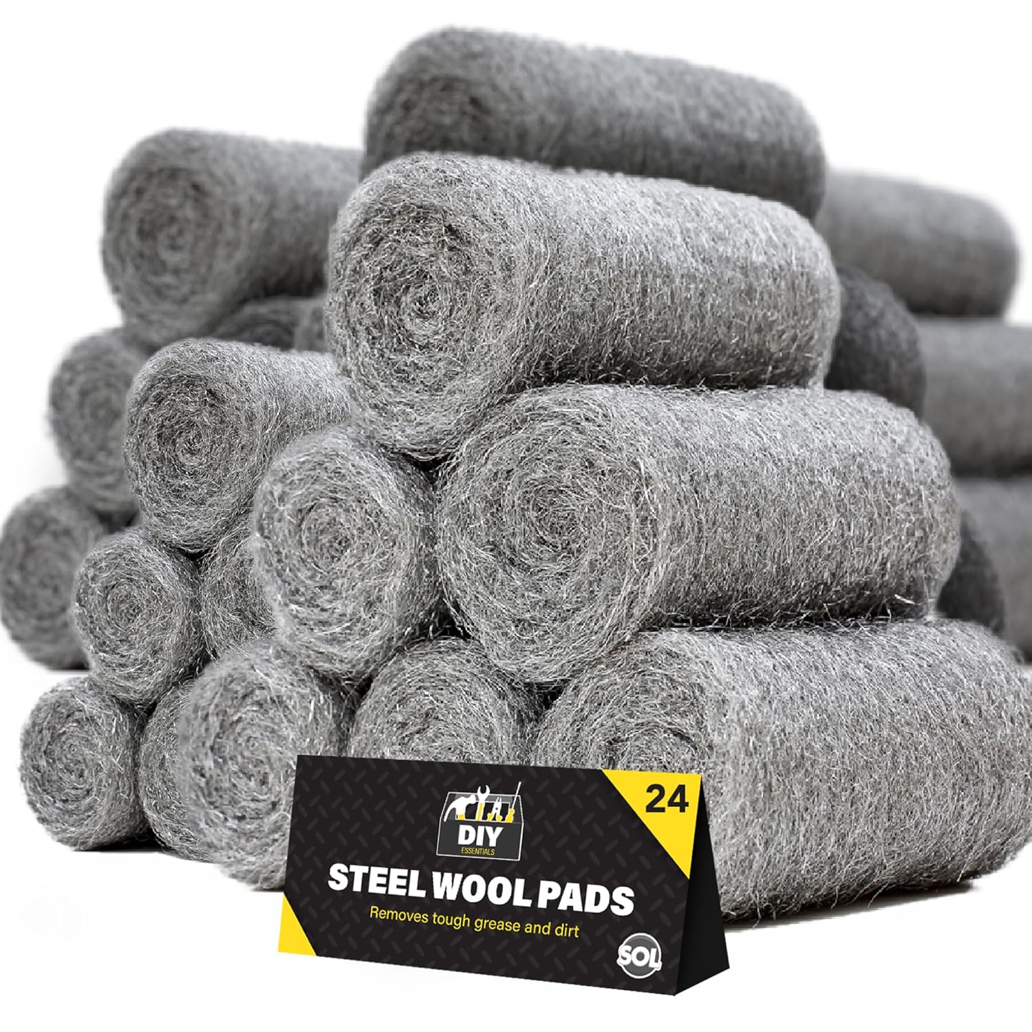 24pk Steel Wire Wool 0000 Extra Fine Steel Wool Mice 0000 Grade