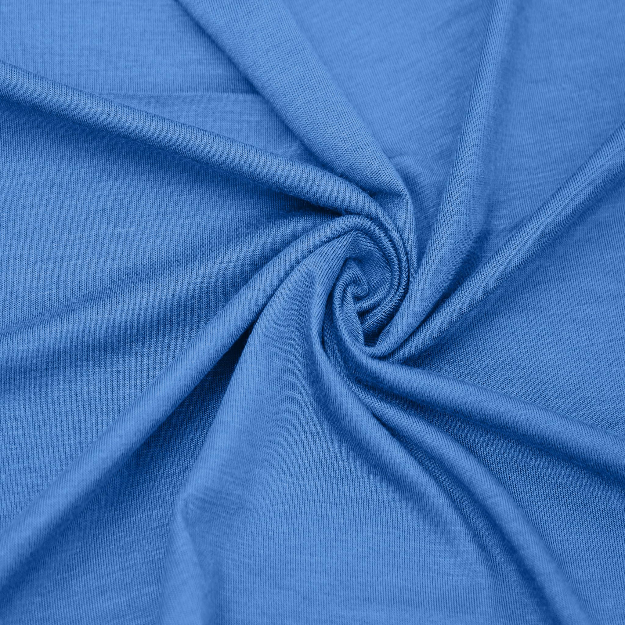 60" Wide Rayon Spandex Jersey Knit Fabric by The Yard - 4-Way Stretch, 200GSM, Medium Weight -Soft & Breathable - Apparel, Accessories, Maternity & Decorations — view 126