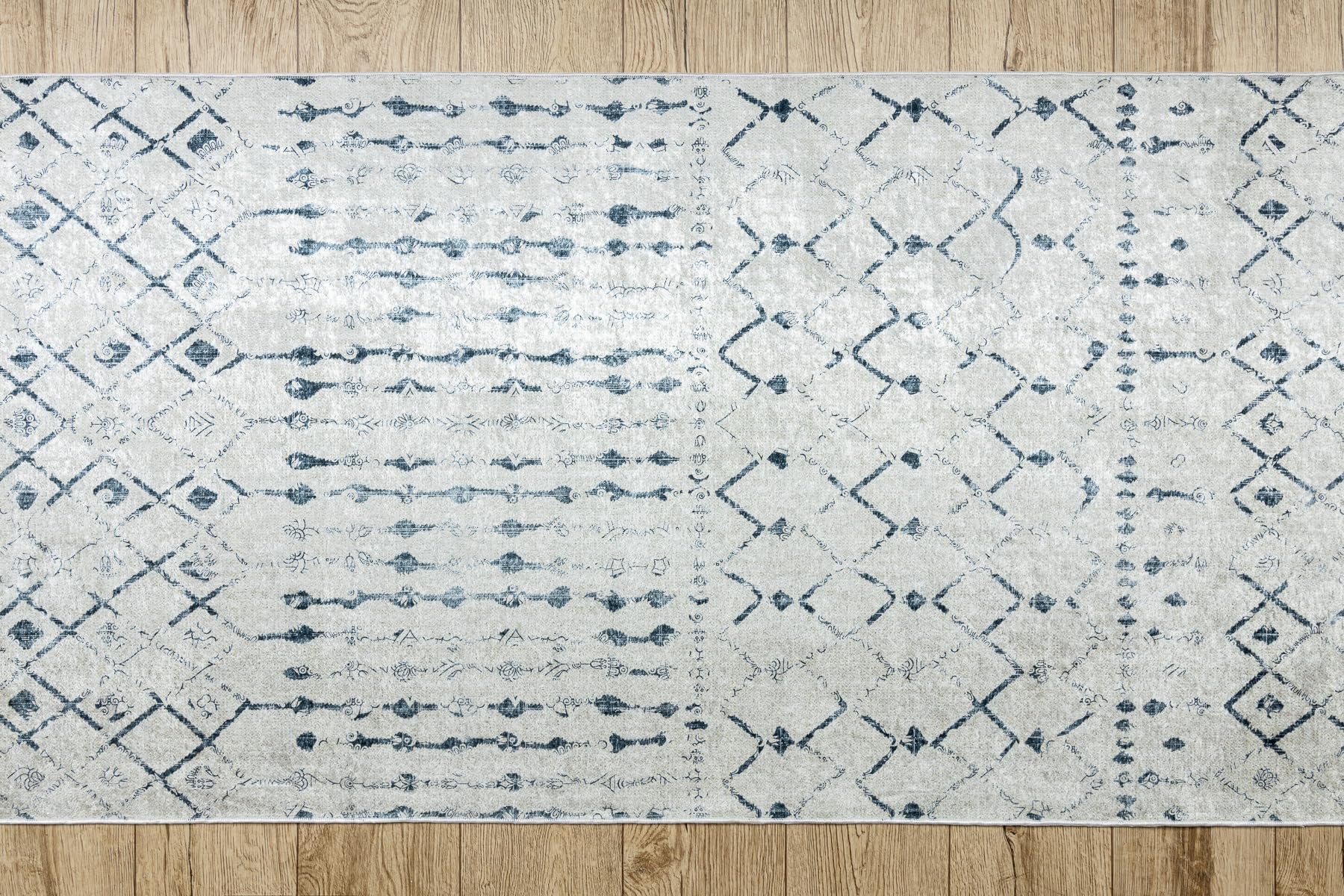 rugsx Passatoia antiscivolo LOTUS OASIS 43570 Boho beige - Lavabile - 60x240 cm - Runner per corridoio e cucina