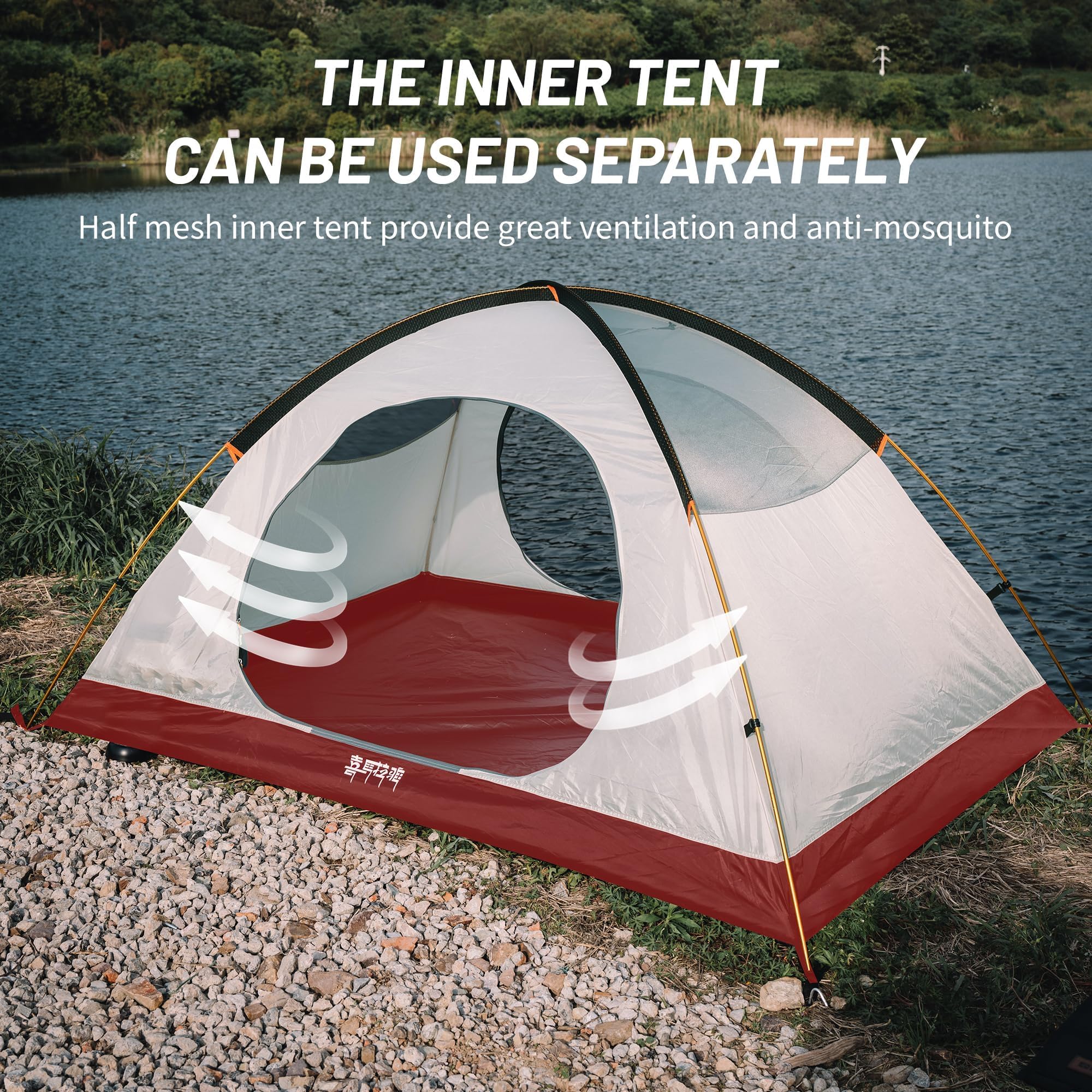 Amazon.co.jp: ハイキング用テント、1/2人用キャンプドームテント