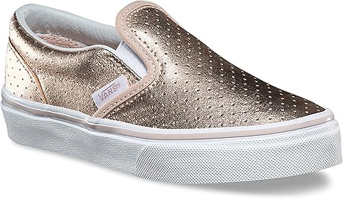 rose gold leather vans