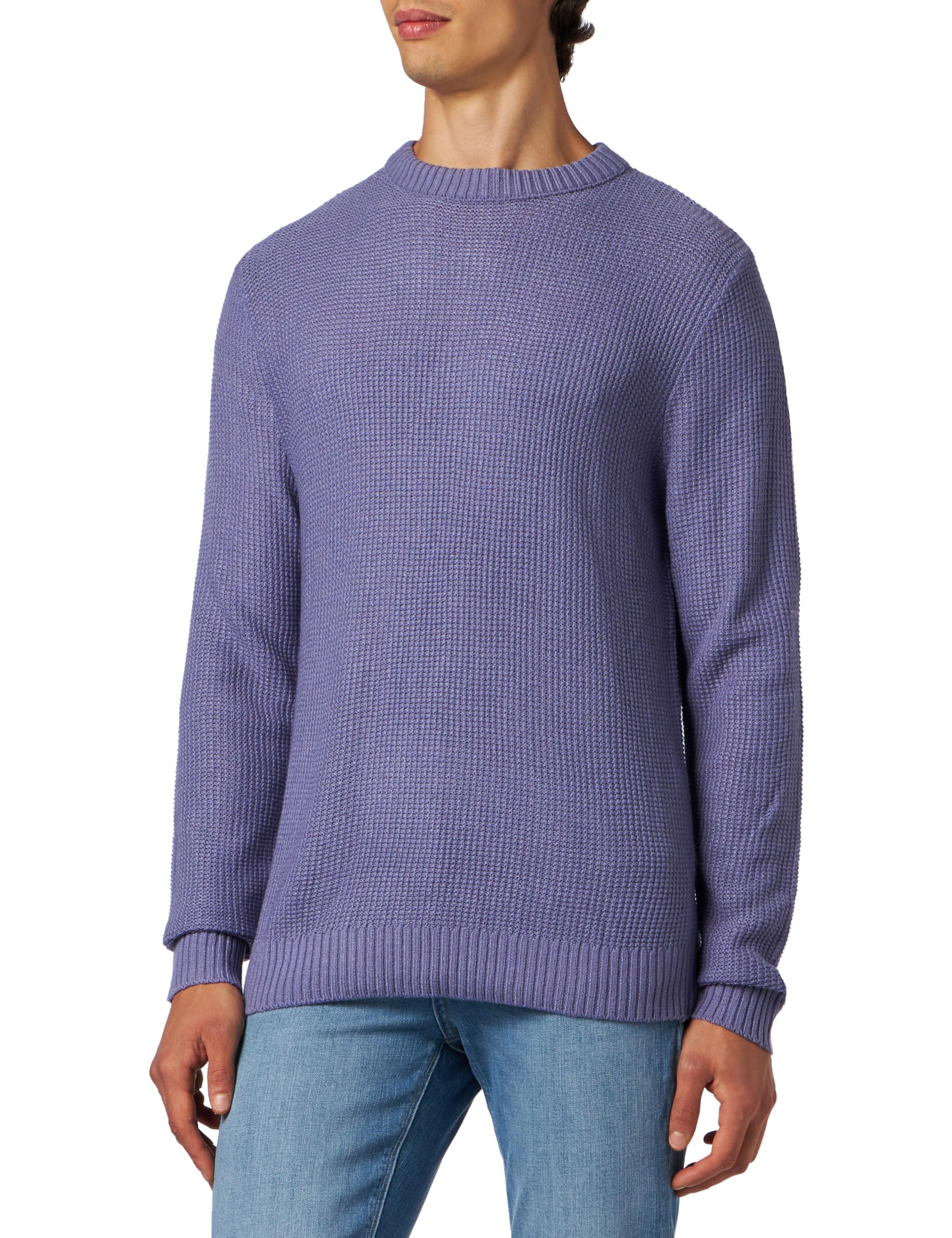 JACK & JONES Men's Jorkyle Knit Crew Neck Knitted Jumper, Twilight Purple, M