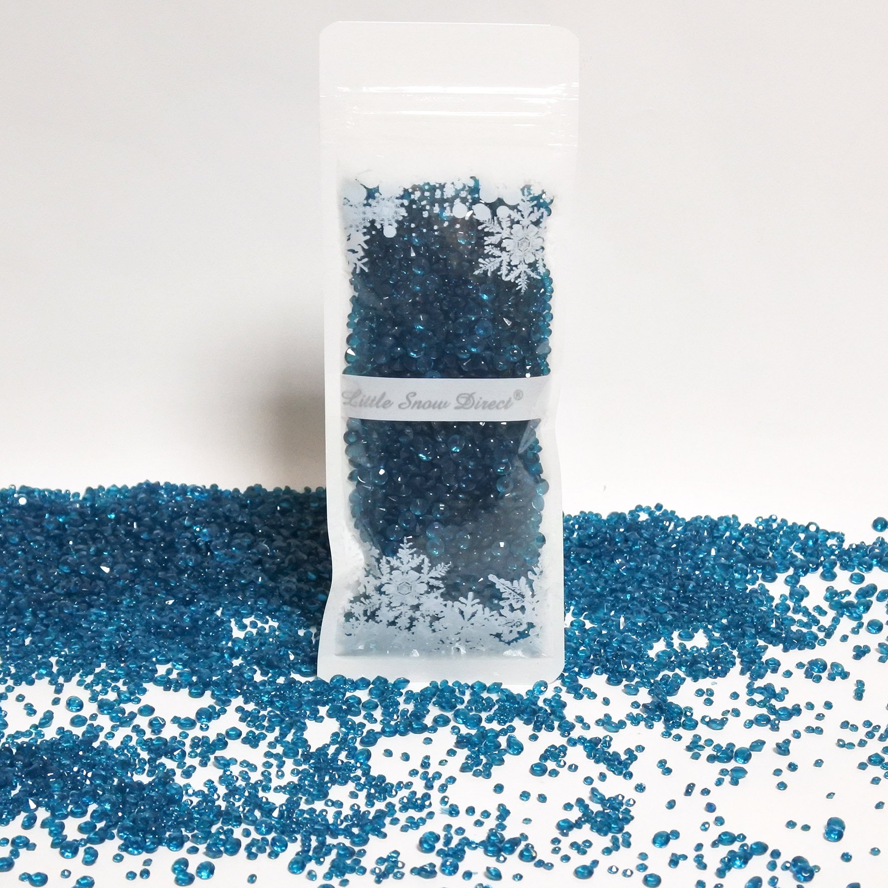 5500 Mixing Wedding Party Decoration Scatter Crystals Table Diamonds Acrylic Confetti - 2 Mixed Sizes (Teal)