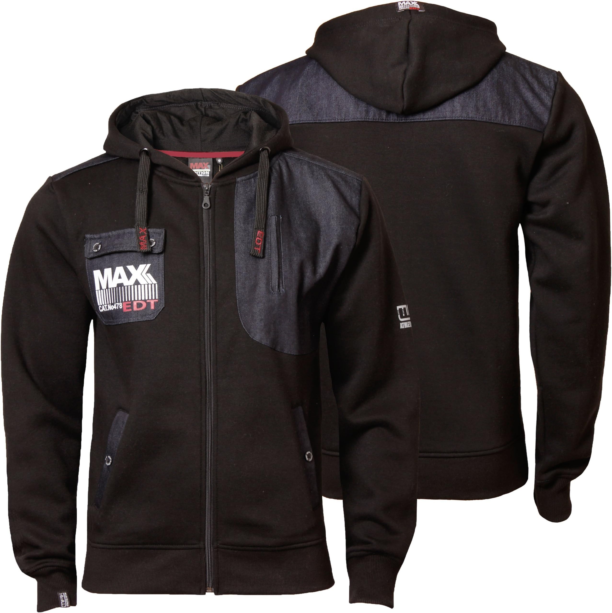 Max EditionMens Hoodie MSW14 New Hooded Fleece Full Zip Sweatshirt Top Jacket