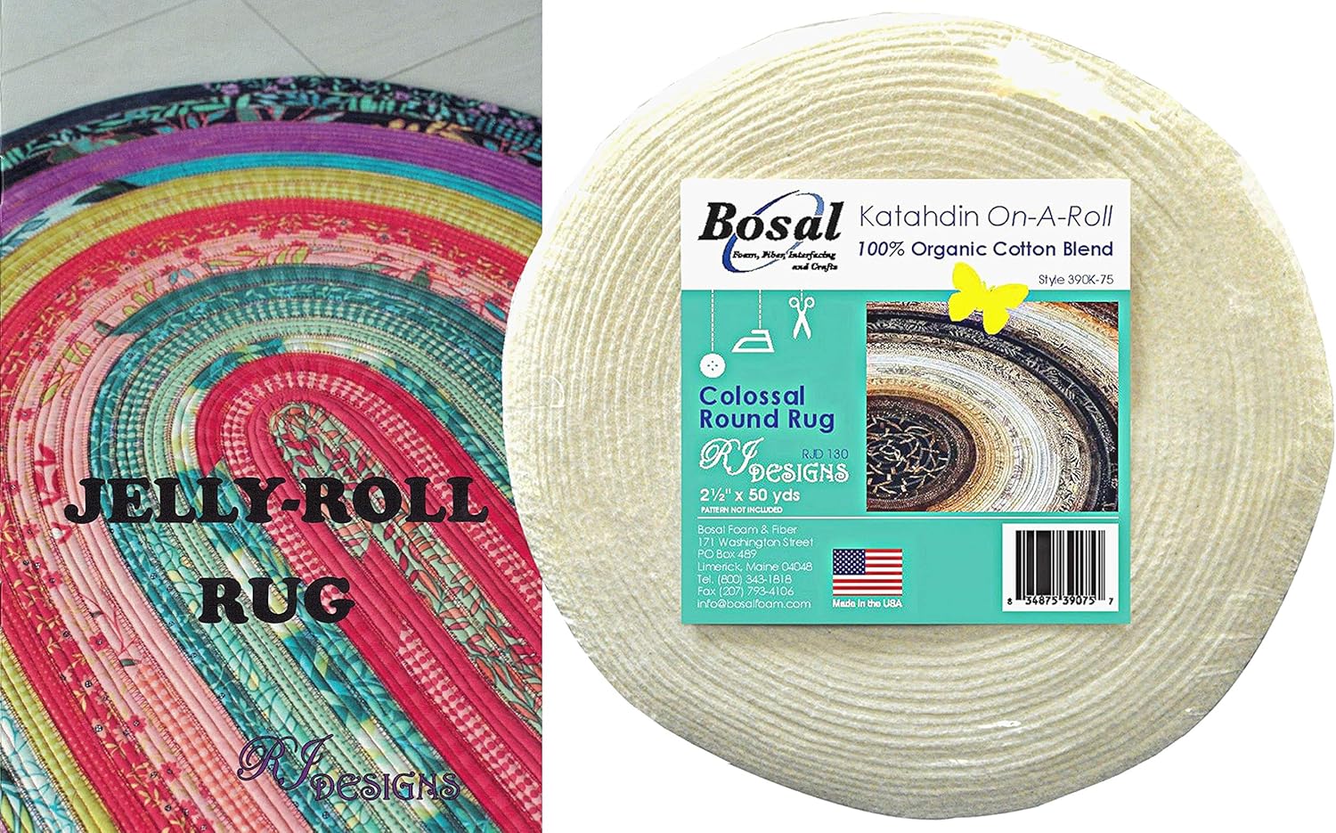 Jelly Roll Rug Kit Bundle, Including Pattern and One (1