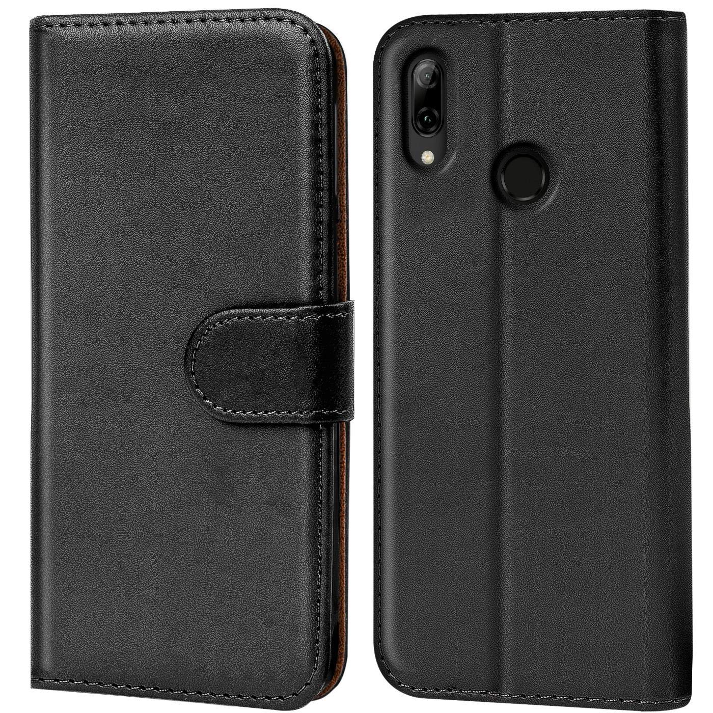 Verco custodia per Huawei P Smart Z, Case per P Smart Z Cover PU Pelle Portafoglio Protettiva, Nero
