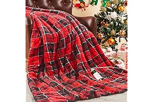 OCTROT Red Heated Electric Throw Blanket