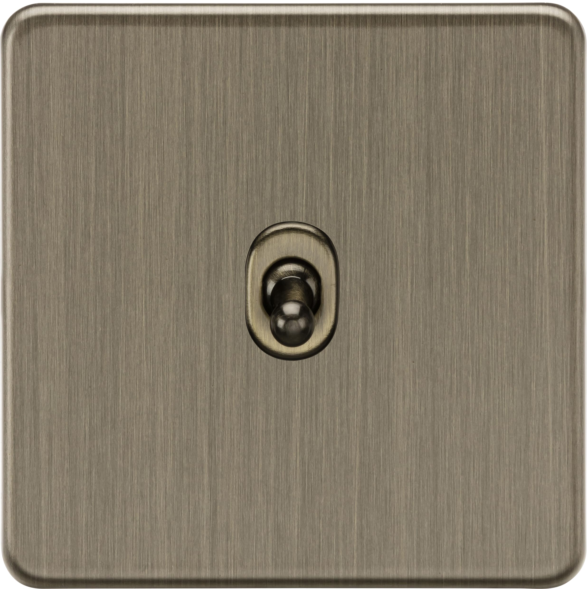 Knightsbridge 10AX 1G 2-way Toggle Switch - Antique Brass