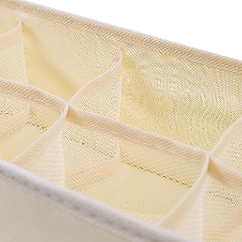 Miniatura 7 de Qozary Paquete de 3 divisores organizadores de cajones de ropa interior, cajas de almacenamiento plegables para ropa, calcetines, lencería, ropa