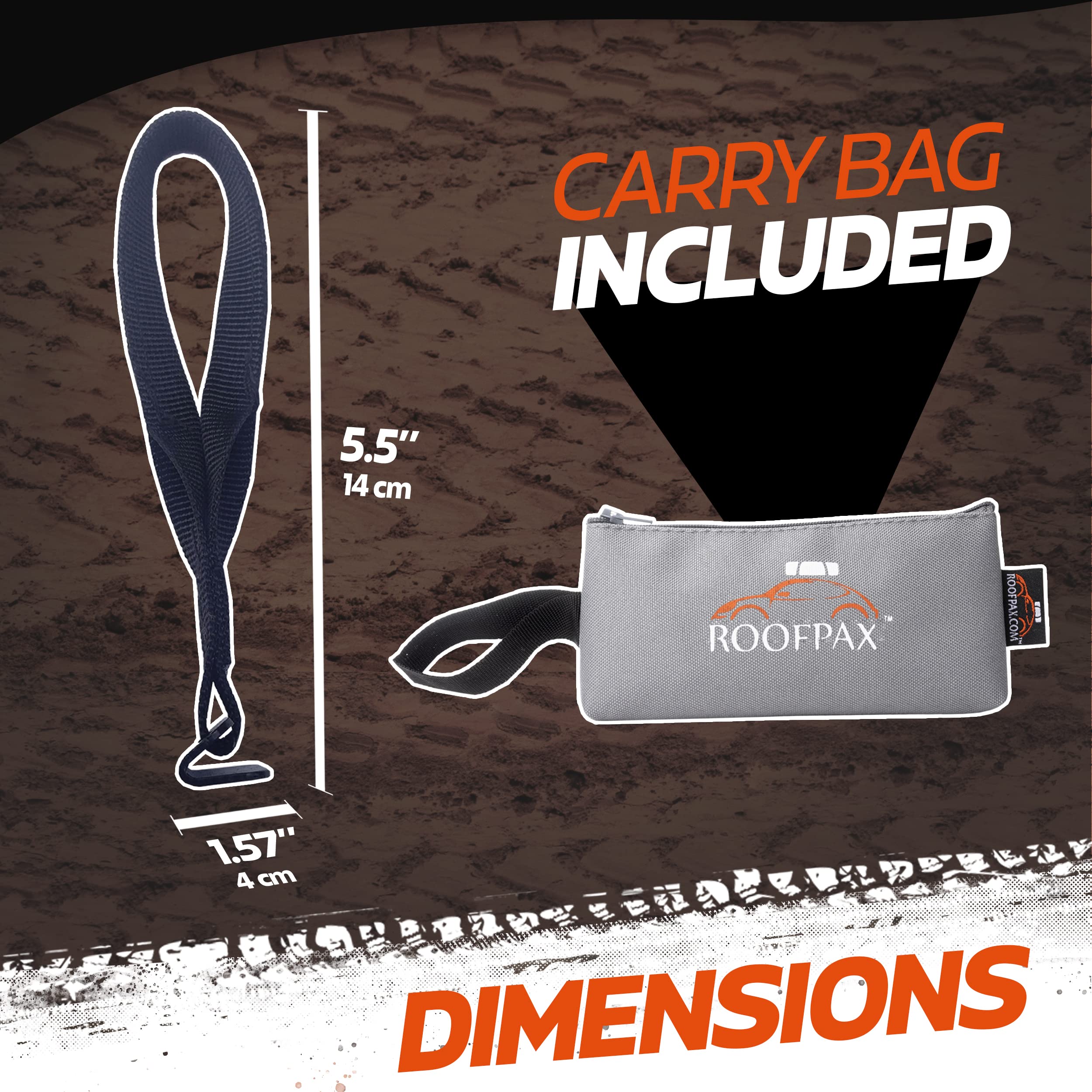 Buy RoofPax 6 Rooftop Cargo Tie Down Hook Straps for Strapping Down Any