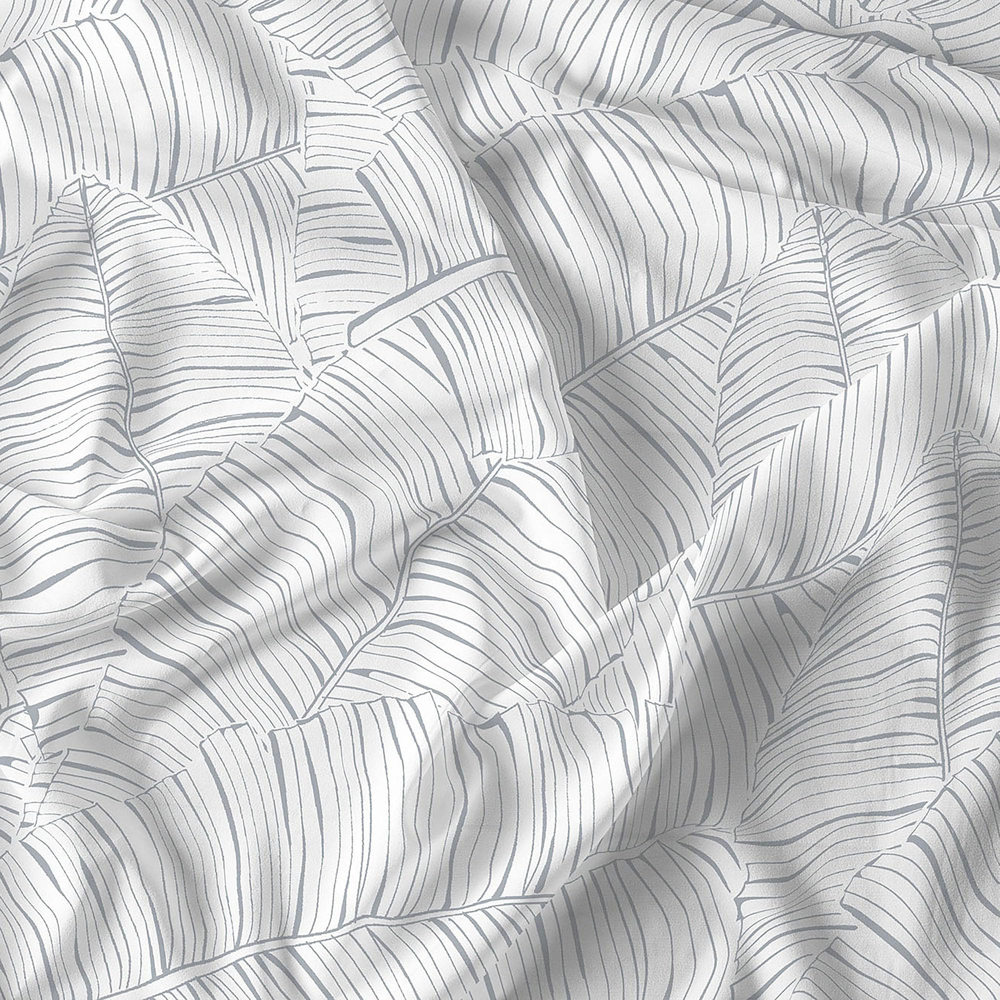 Italian Bed Linen Athena Duvet Cover Set including Printed Bag and Pillowcases, Jane Grey, Double, Queen-size bed - Image 3