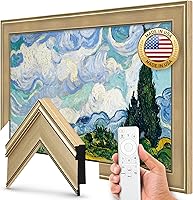 Vista 1 de Marco de TV Premiere Deco de 75" color champán - Compatible SOLO con Samsung The Frame TV y Pro TVs