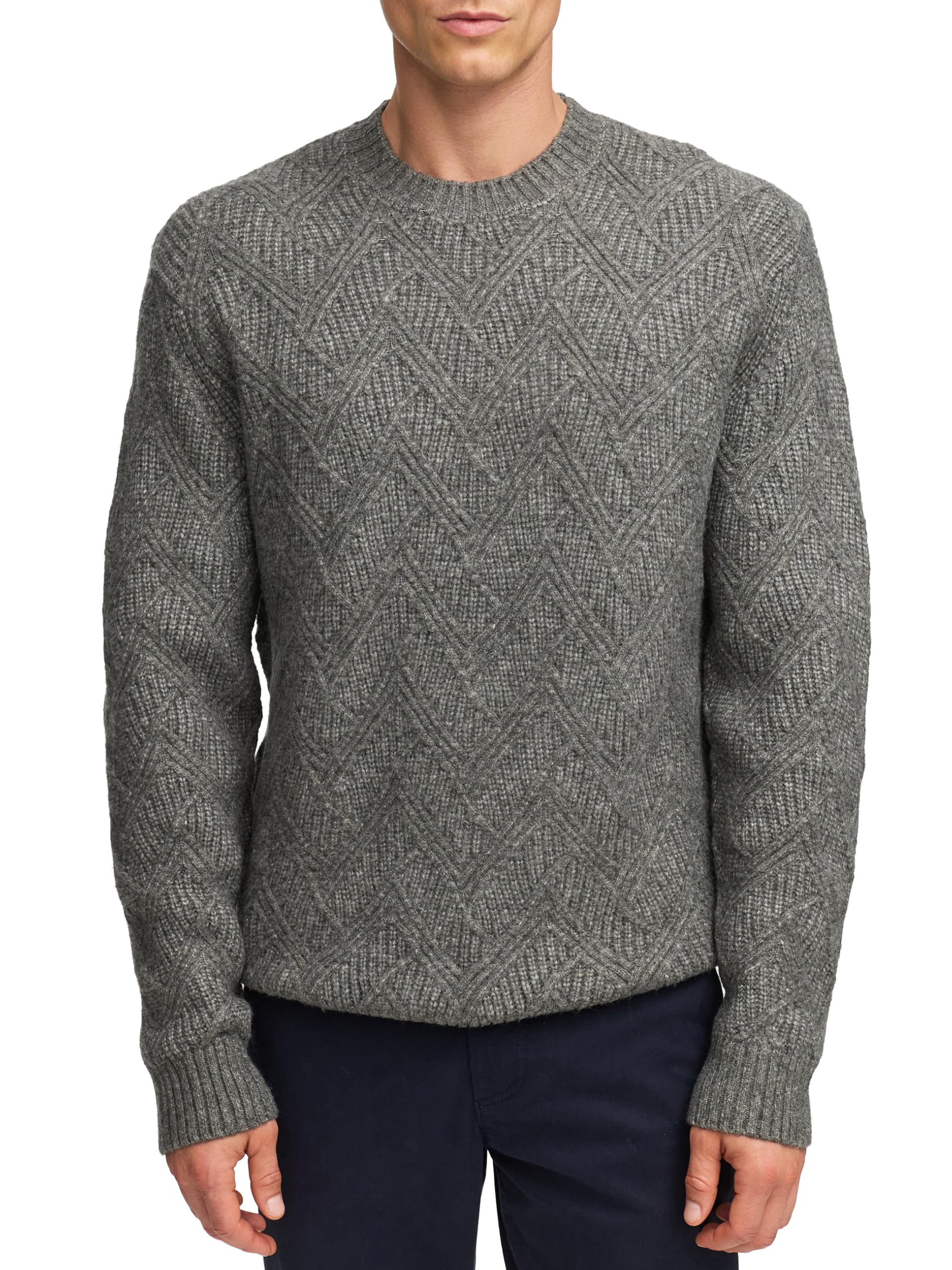 KRONSTADT Herren KSPollard Strickpullover Sweatshirt mit Rundhalsausschnitt | Zeitloser Strickpullover mit Rundhals und weicher Qualität, Herrenpullover, Sweater, Freizeitpullover, Pullover für Männer
