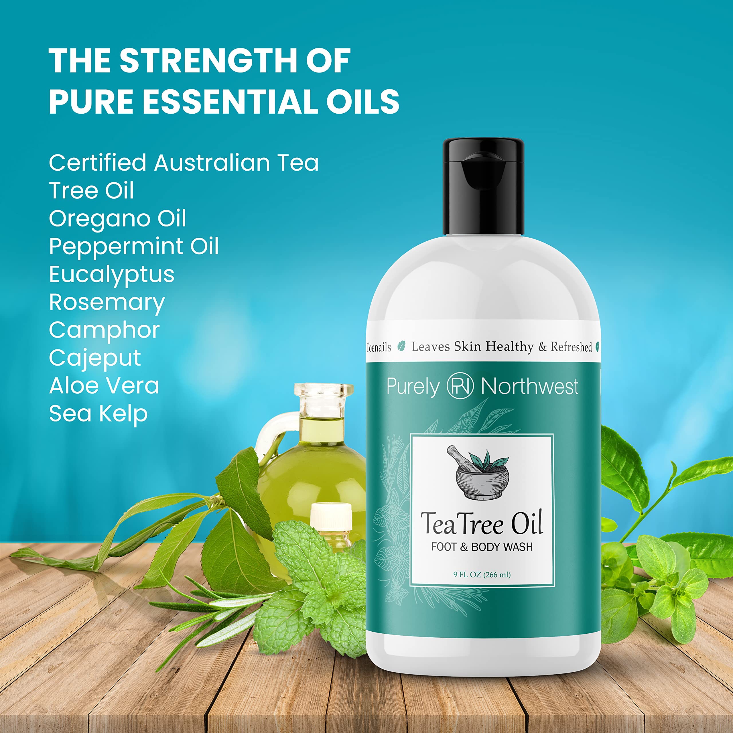 3 in 1 Professional Foot Spa Kitwith Tea Tree Foot & Body SoakTea