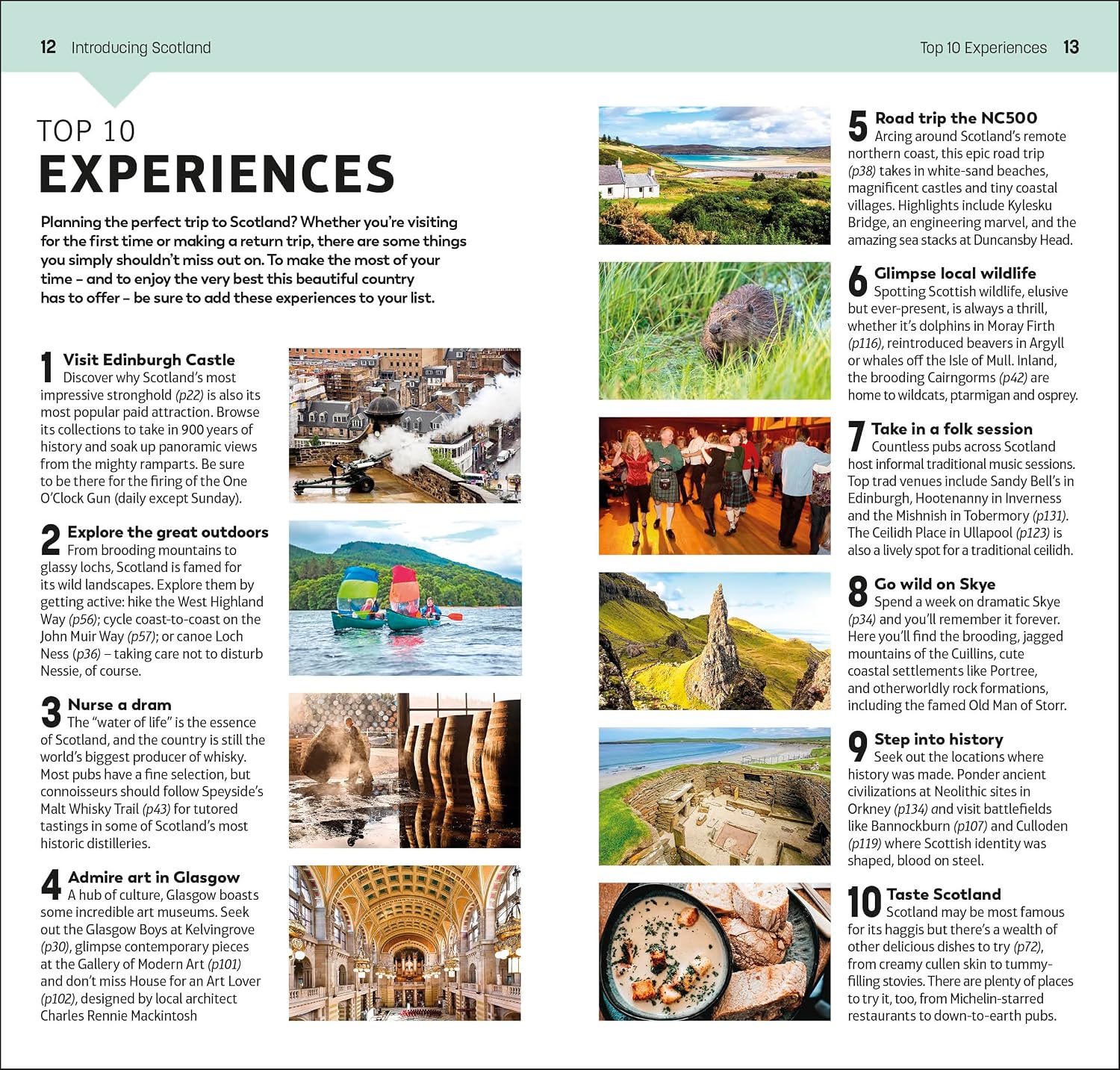 DK Top 10 Scotland: Top 10 lists for your perfect trip, plus an all-weather folded map (Pocket Travel Guide)