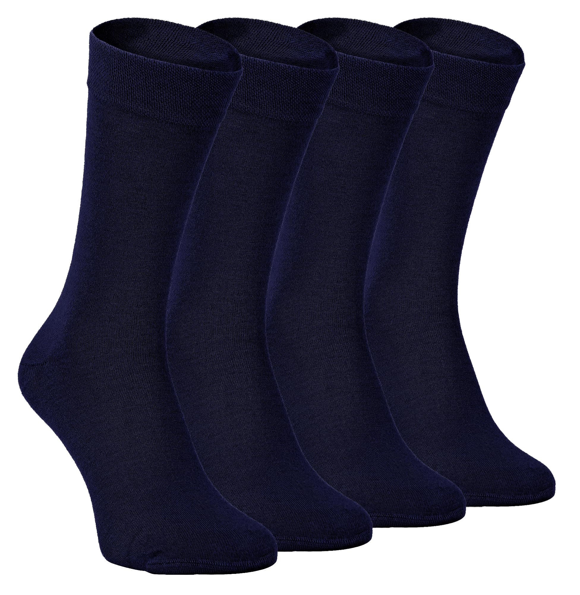4 Pairs Bamboo Finely Knit Thin Super Soft Suit Socks for Men & Women
