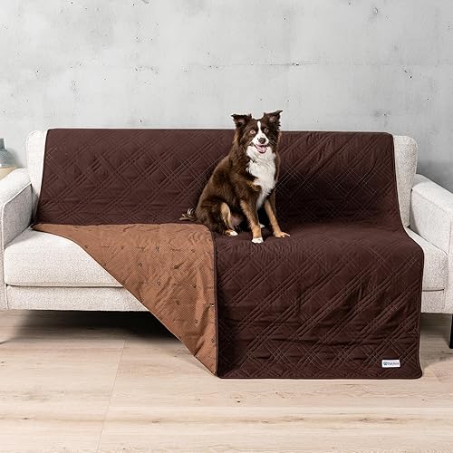 PetAmi Funda de sofá impermeable para perros, protector reversible de muebles para cama de mascotas, manta lavable para asiento de sofá, 52 x 82