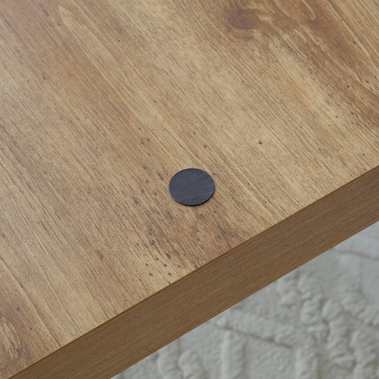 Coffee Tables for Living Room, Round Glass Coffee Table with Wooden Base Mid-Century Modern End Table, Round Coffee Table for Living Room, Office, Balcony (Wood)