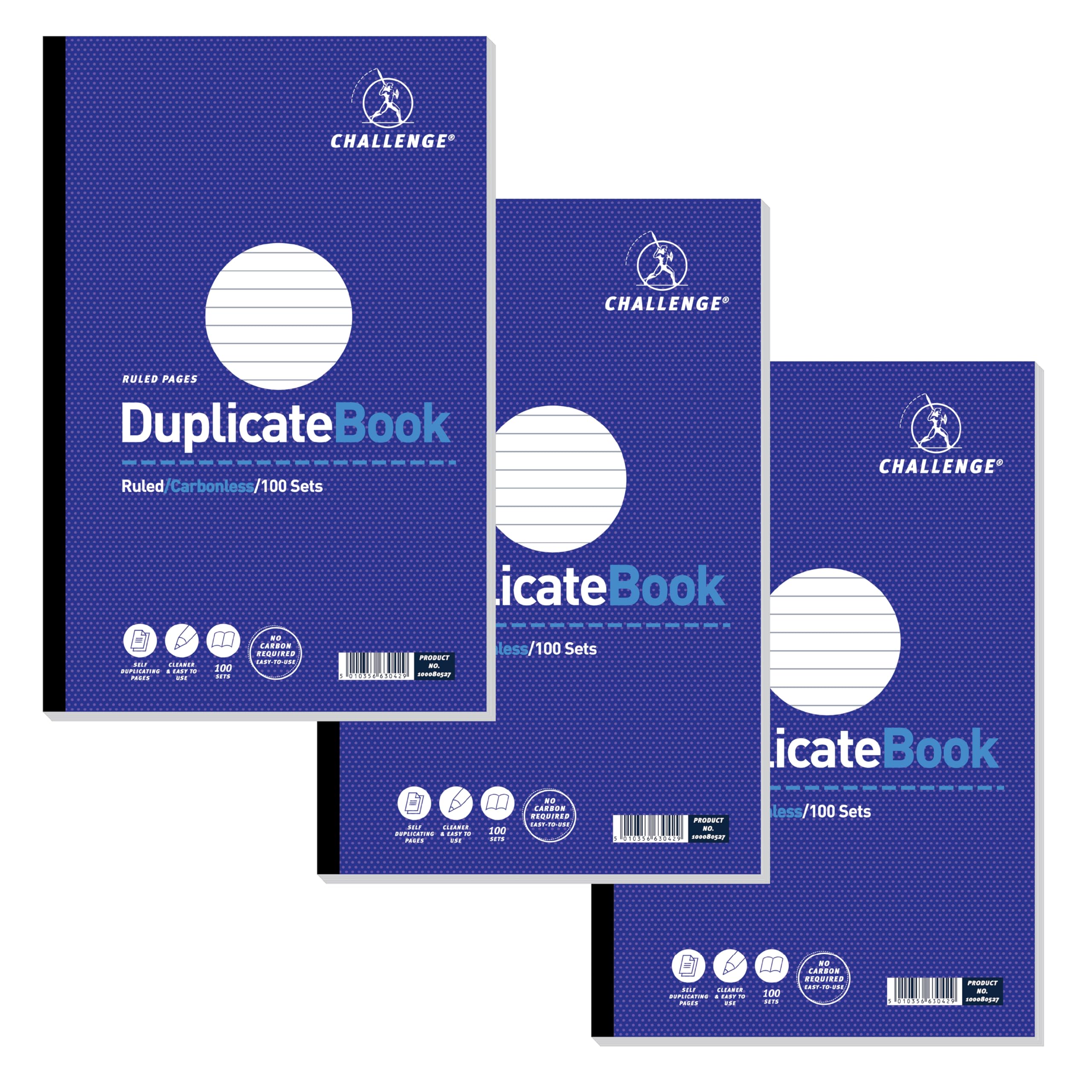 Challenge Duplicate Book Carbonless Ruled 297X195mm Ref L63042 Pack Of 3 from B&Q