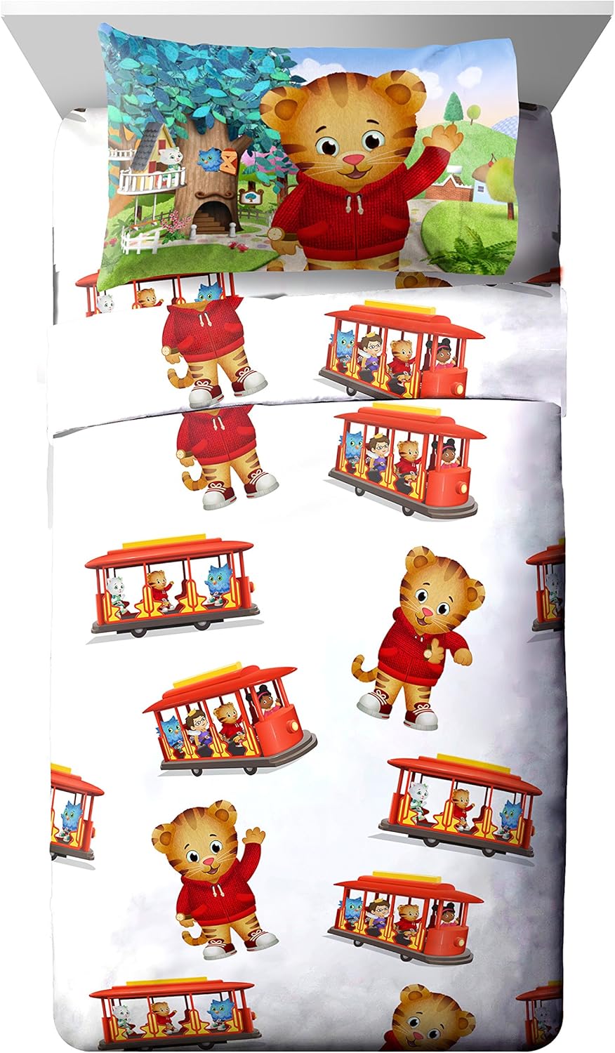 daniel tiger crib sheets