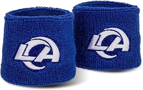 Franklin Sports Pulseras de algodón para el sudor, par de 2 unidades