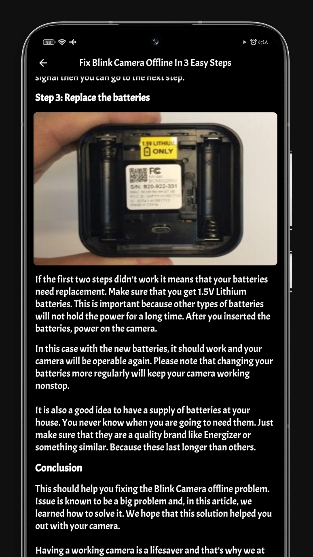 Blink mini for Android
