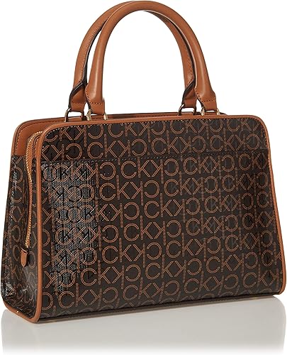 Miniatura 4 de Calvin Klein Bolso Satchel Margot con Logo Texturizado en Relieve para Mujeres