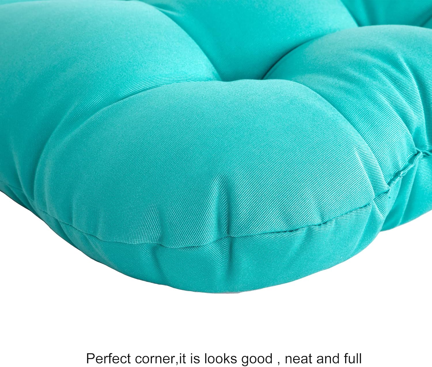 ARTPLAN All Weather Chair Outdoor Cushions Settee Loveseat Bench Cushions Set of 5 Wicker Tufted Pillow for Patio Outdoor Furniture : Patio, Lawn & Garden