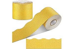 Mixweer Gold Glitter Bulletin Board Borders