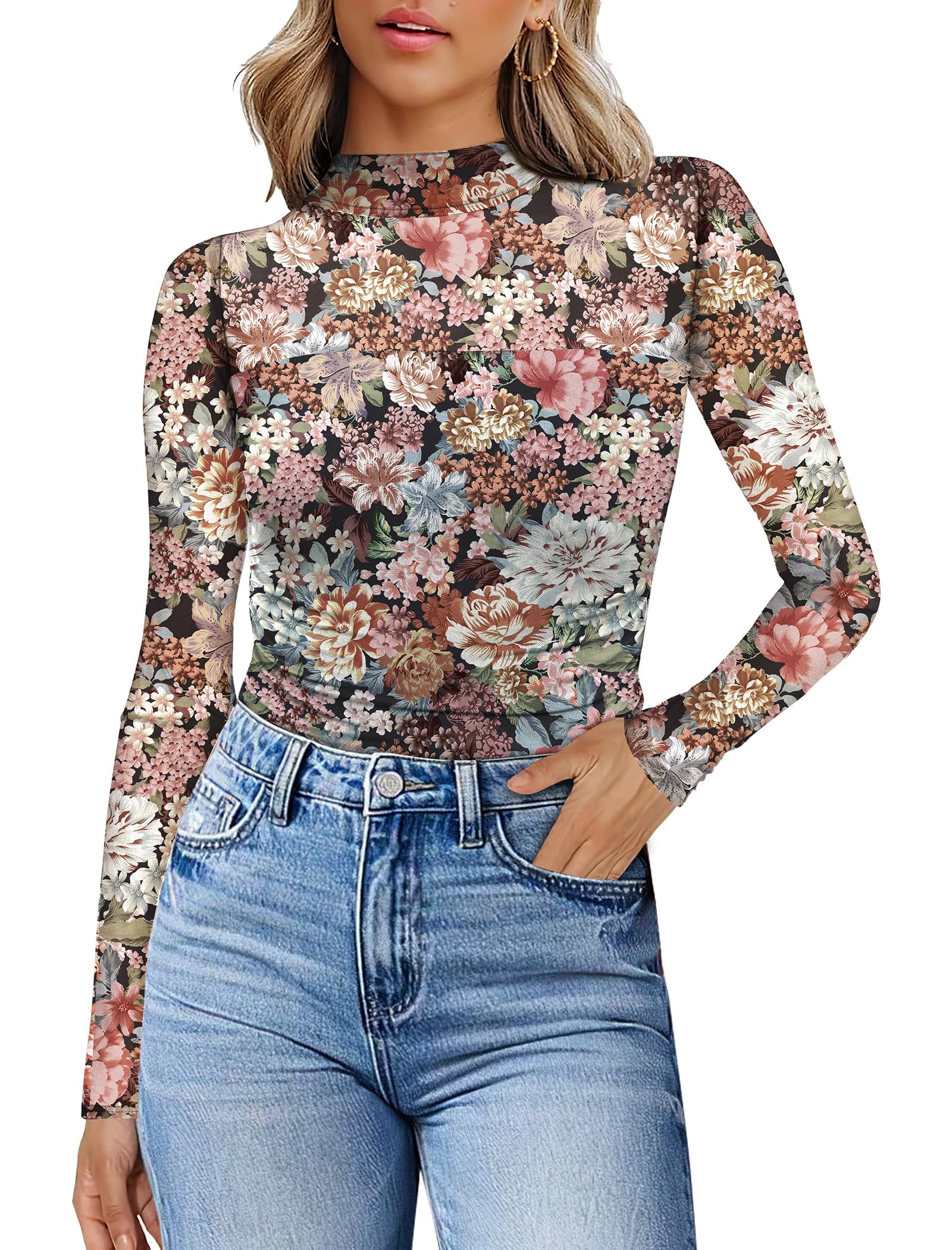 Amazon.com: Womens Sexy Mesh Long Sleeve Shirts Fashion Clothing