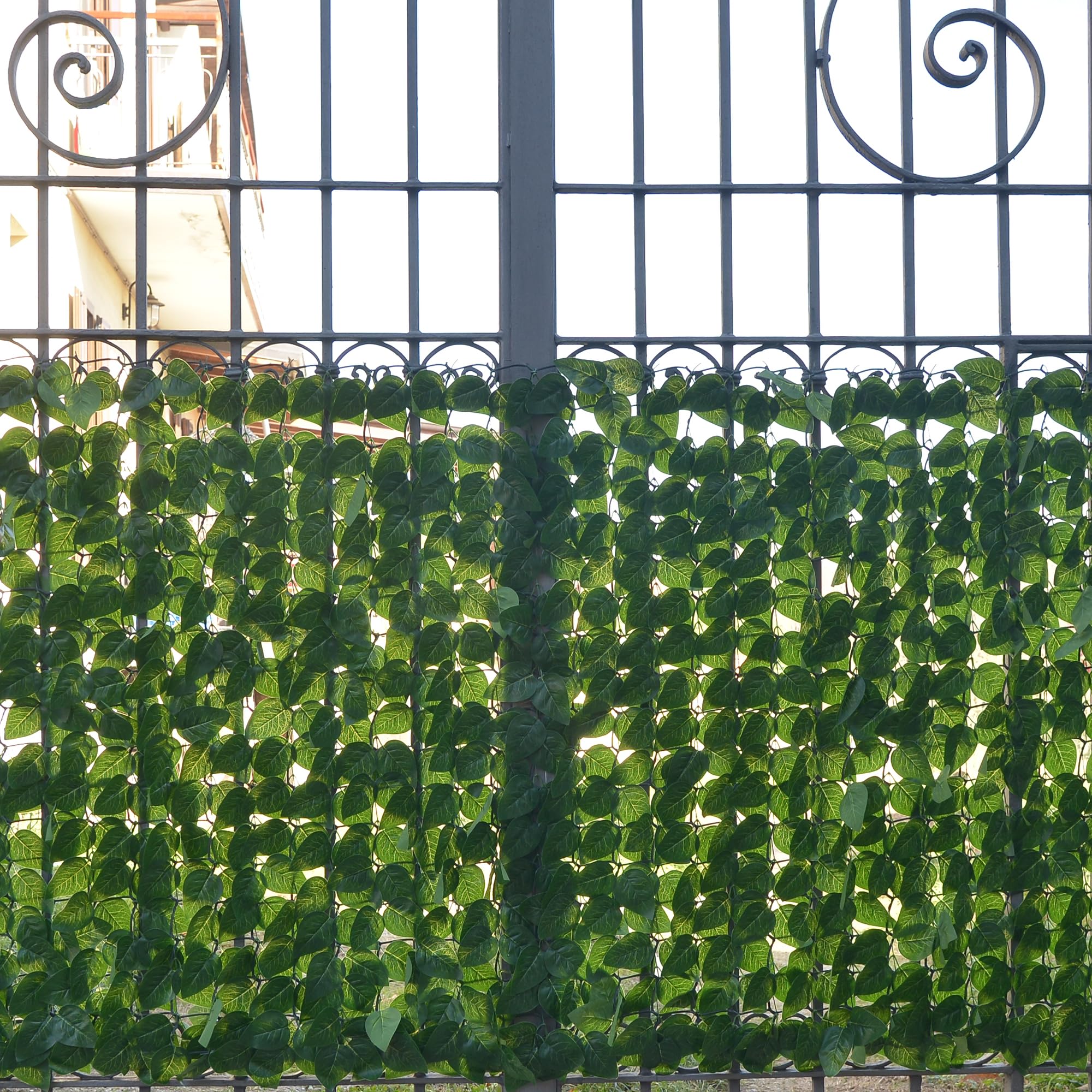 TENAX Divy Laurus PRO 100x300 cm Verde, Siepe Sintetica con Foglie in Polietilene Tipo Lauro per la Schermatura Frangivista di Balconi, Giardini e Recinzioni