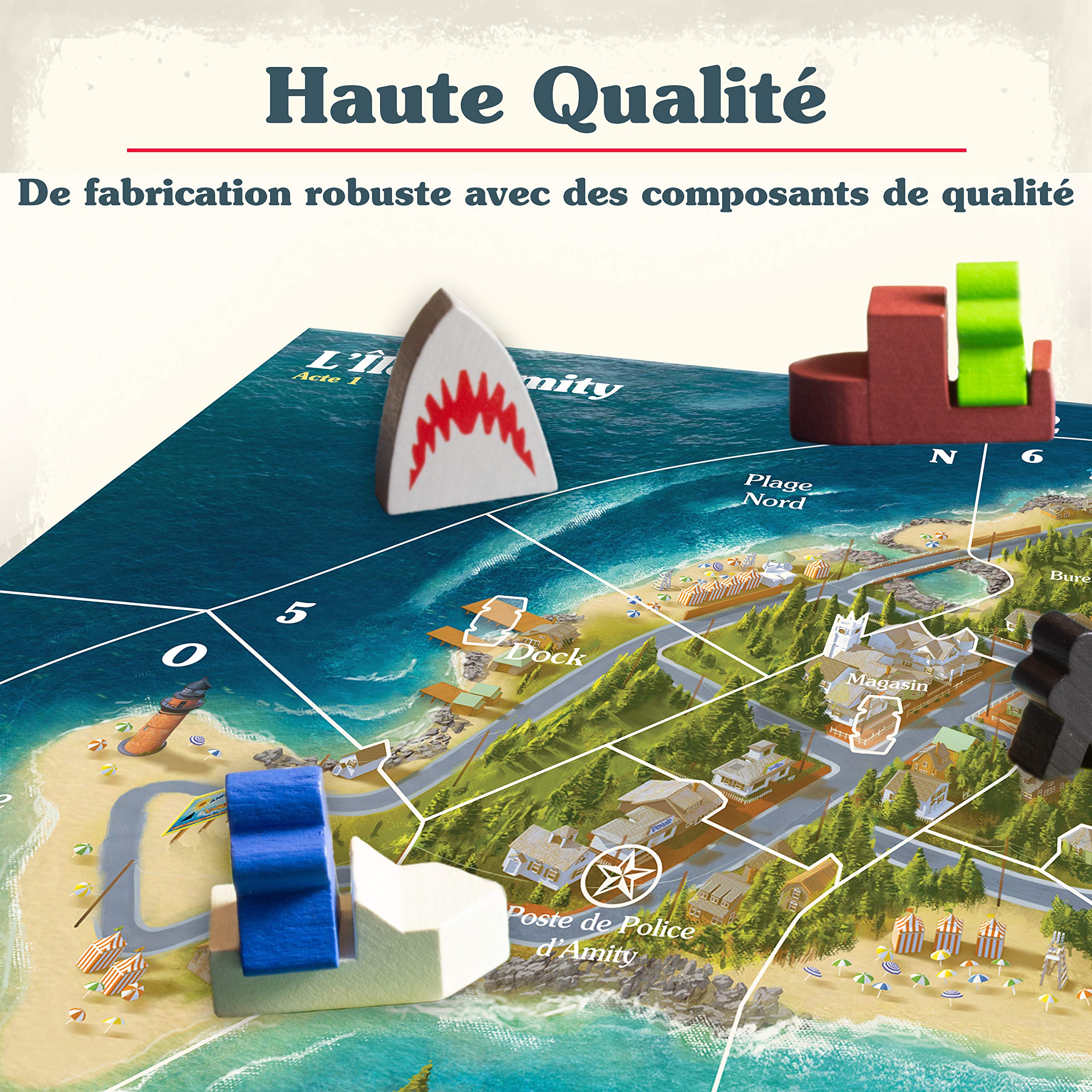 Ravensburger - Les Dents de la mer - Film culte Spielberg - Jeu de stratégie - 26833-2 à 4 Joueurs - Adultes et Enfants à partir de 12 Ans