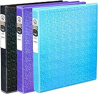 Vista 5 de Avery Luxe Collection - Carpeta holográfica duradera de 3 anillos, cubierta de vista personalizable, anillos redondos de 1 pulgada, 1 carpeta