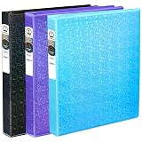 Avery® Holographic 3 Ring Binder, 1" Round Rings, 1 Violet Binder – view 6