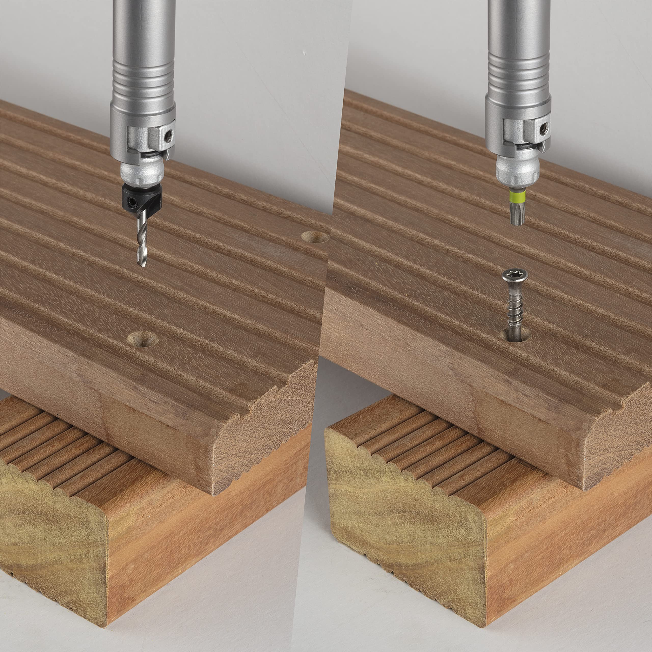 wolfcraft 3086000 Coffret Flipbit 3-1 - Perçage, Fraisage et Vissage - 17 pièces