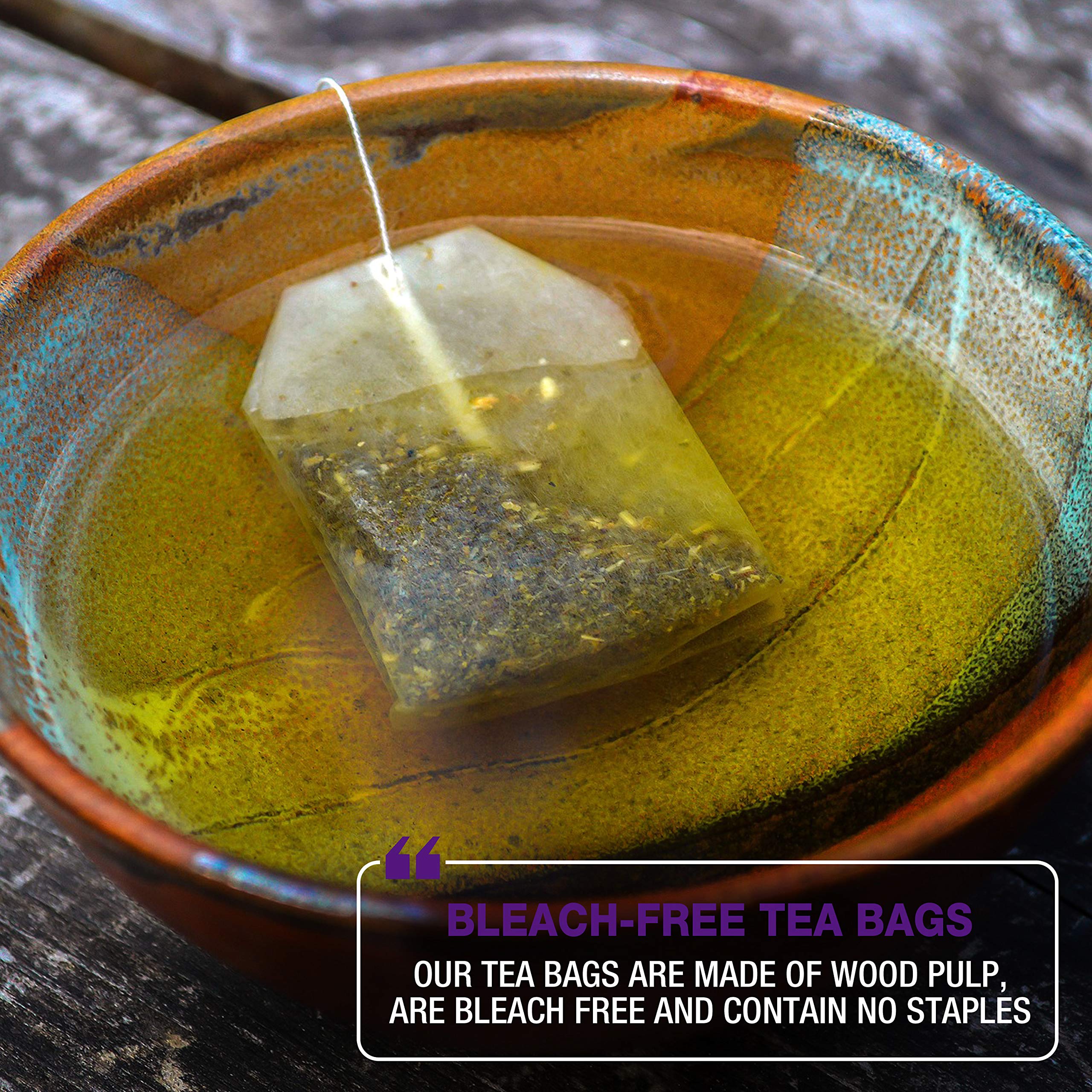 Tipson Organic Matcha Green Tea - Blueberry Flavor - 25 Foil Enveloped Double Chambered Bags - Keto Paleo — view 4