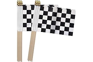 Lightning McQueen Checkered Racing Flags