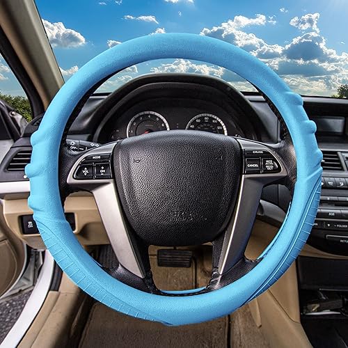 Miniatura 2 de Cubierta para volante FH Group, color rosa, Azul claro